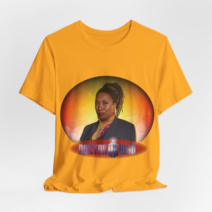 The Fugitive Doctor (Jo Martin) and Doctor Who logo. - soapbox169 - A Little Gift Shop