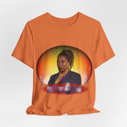 The Fugitive Doctor (Jo Martin) and Doctor Who logo. - soapbox169 - A Little Gift Shop