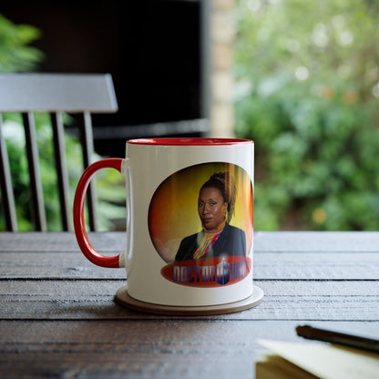 The Fugitive Doctor (Jo Martin) and Doctor Who logo mug. - soapbox169 - A Little Gift Shop