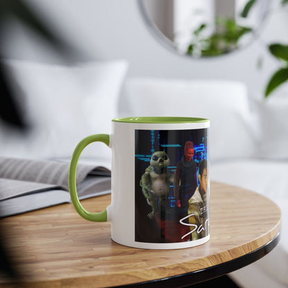"The Sarah Jane Adventures" The New Gang mug with Season 3 Foes - Mug