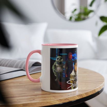 "The Sarah Jane Adventures" The New Gang mug with Season 3 Foes - Mug