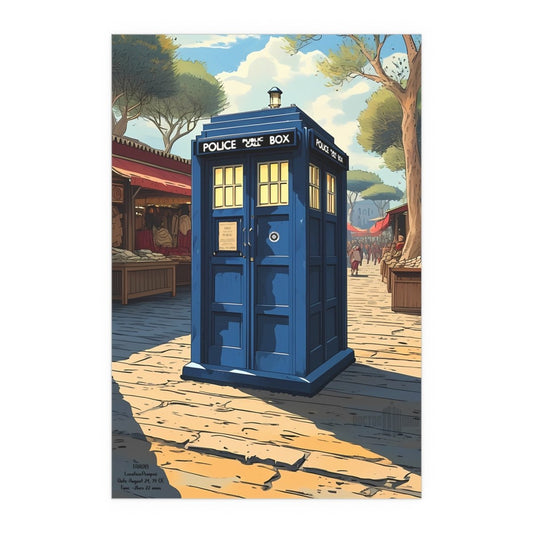 The TARDIS in history. Location: Pompeii, Date: August 24, 79 CE - soapbox169 - A Little Gift Shop