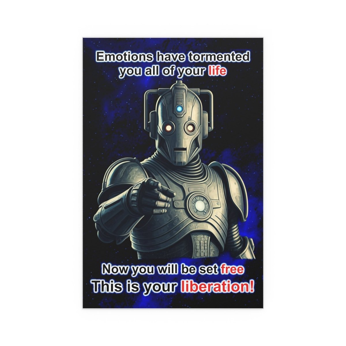 This is your liberation! Creepy Freedom Poster from timeline Kl45 - Xe - soapbox169 - A Little Gift Shop