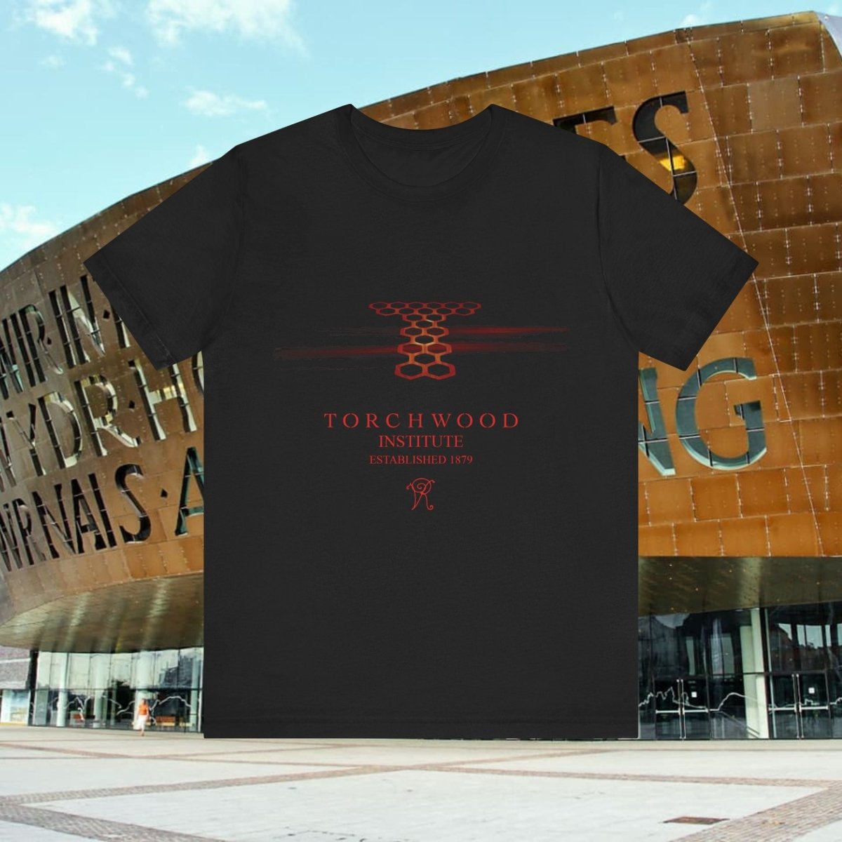 Torchwood Institute Est 1879 T-shirt with logo - soapbox169 - A Little Gift Shop