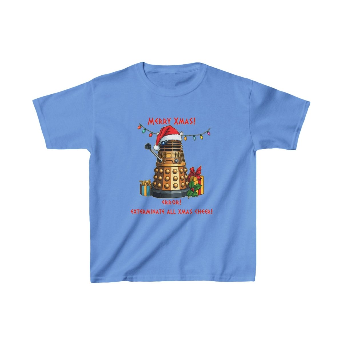 Very Confused Xmas Dalek - Kids Heavy Cotton T-shirt - soapbox169 - A Little Gift Shop