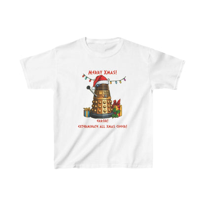 Very Confused Xmas Dalek - Kids Heavy Cotton T-shirt - soapbox169 - A Little Gift Shop