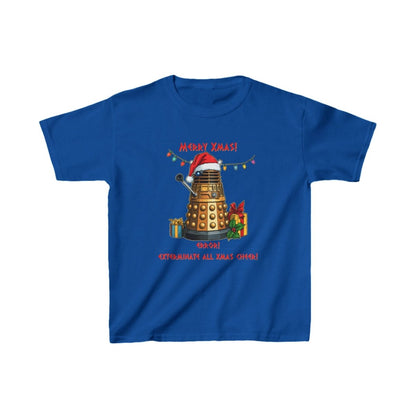 Very Confused Xmas Dalek - Kids Heavy Cotton T-shirt - soapbox169 - A Little Gift Shop