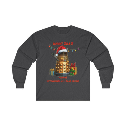 Very Confused Xmas Dalek Long Sleeve T-shirt - soapbox169 - A Little Gift Shop