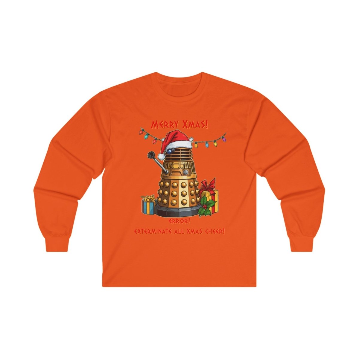 Very Confused Xmas Dalek Long Sleeve T-shirt - soapbox169 - A Little Gift Shop